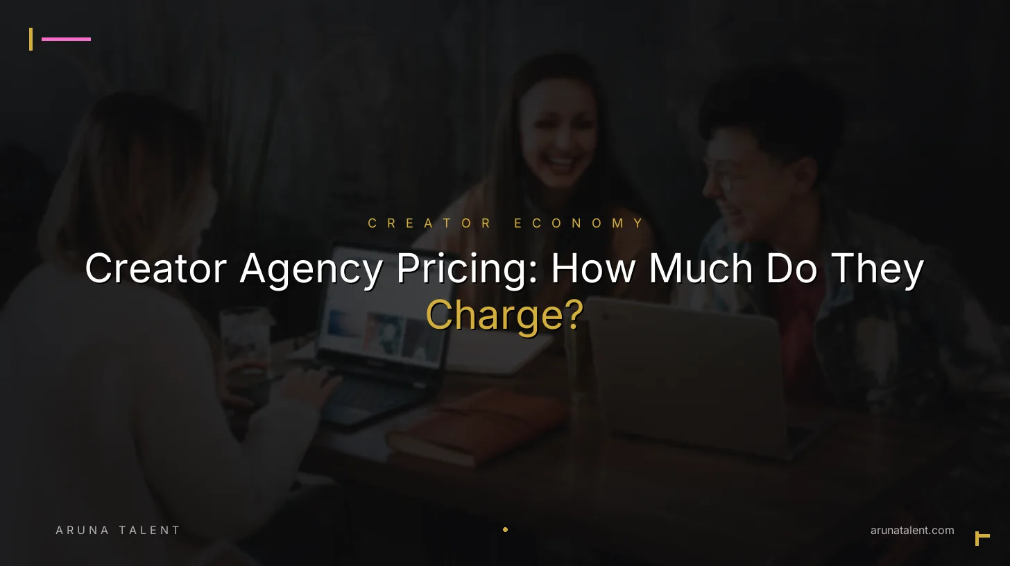 Creator Agency Pricing: How Much Do They Charge?
