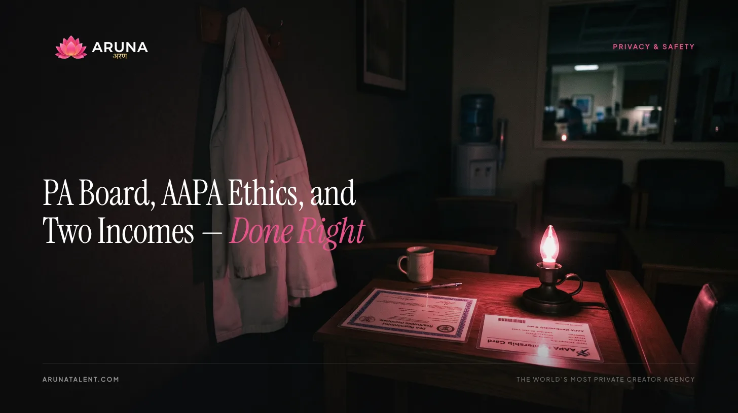 Physician Assistant on OnlyFans: PA Licensing Board, AAPA Ethics, and Identity Protection